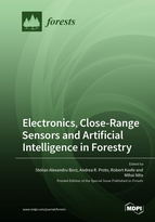 Special issue Electronics, Close-Range Sensors and Artificial Intelligence in Forestry book cover image