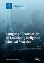 Special Issue Language Translation in Localizing Religious Musical Practice book cover image