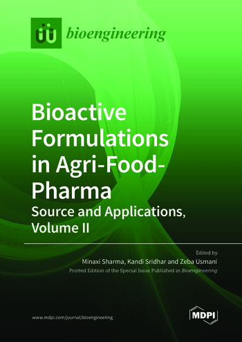 Book cover: Bioactive Formulations in Agri-Food-Pharma: Source and Applications, Volume II