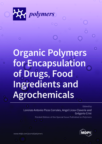 Book cover: Organic Polymers for Encapsulation of Drugs, Food Ingredients and Agrochemicals
