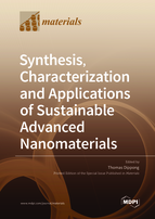 Special issue Synthesis, Characterization and Applications of Sustainable Advanced Nanomaterials book cover image