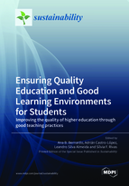 Special issue Ensuring Quality Education and Good Learning Environments for Students book cover image