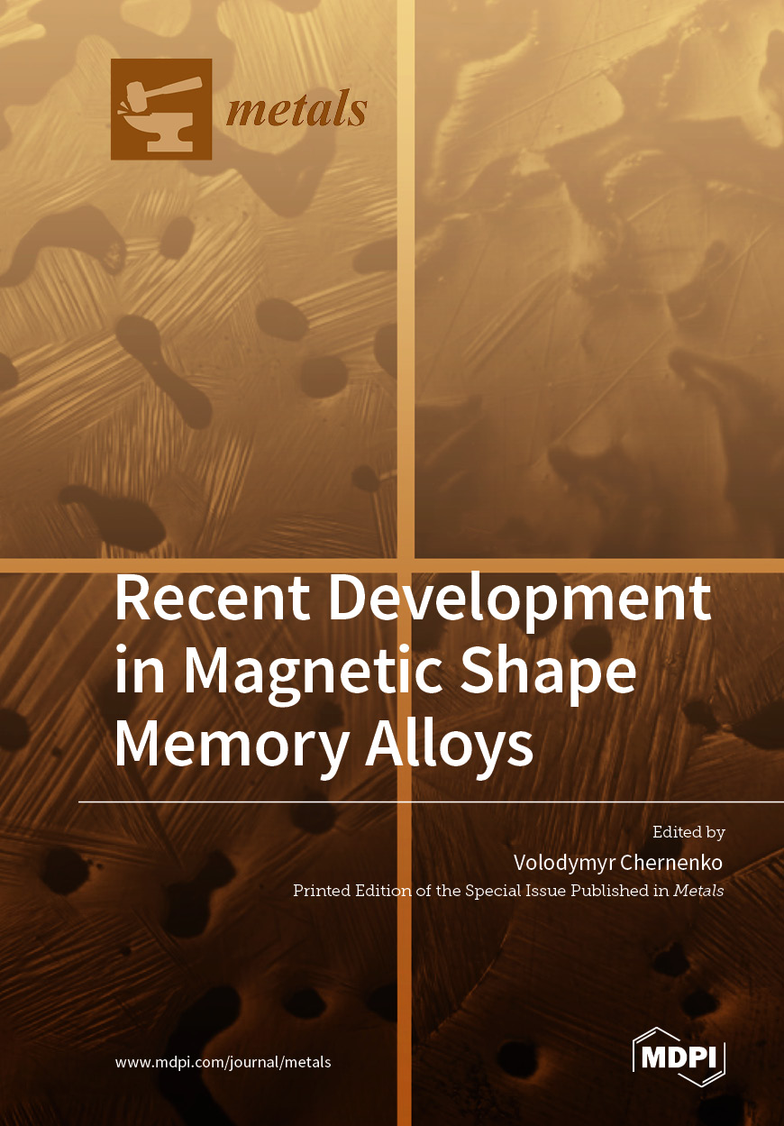Book cover: Recent Development in Magnetic Shape Memory Alloys