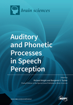 Special issue Auditory and Phonetic Processes in Speech Perception book cover image
