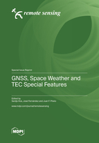 Special issue GNSS, Space Weather and TEC Special Features book cover image