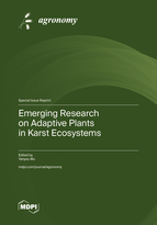 Special issue Emerging Research on Adaptive Plants in Karst Ecosystems book cover image