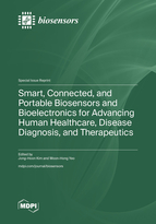 Special issue Smart, Connected, and Portable Biosensors and Bioelectronics for Advancing Human Healthcare, Disease Diagnosis, and Therapeutics book cover image