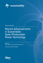 Special issue Recent Advancements in Sustainable Solar Photovoltaic Power Technology book cover image
