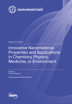 Special Issue Innovative Nanomaterial Properties and Applications in Chemistry, Physics, Medicine, or Environment book cover image