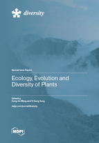 Special issue Ecology, Evolution and Diversity of Plants book cover image