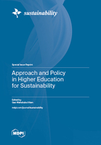Special issue Approach and Policy in Higher Education for Sustainability book cover image