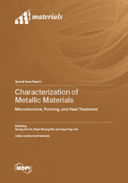 Special issue Characterization of Metallic Materials: Microstructure, Forming, and Heat Treatment book cover image