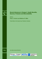 Special issue Recent Advances in Omega-3: Health Benefits, Sources, Products and Bioavailability book cover image