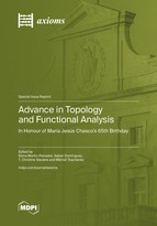 Special issue Advance in Topology and Functional Analysis——In Honour of María Jesús Chasco's 65th Birthday book cover image