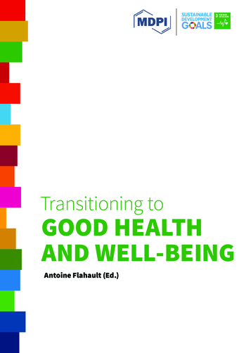 Book cover: Transitioning to Good Health and Well-Being