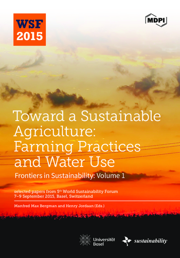 Book cover: Toward a Sustainable Agriculture: Farming Practices and Water Use