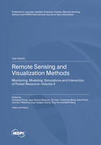 Topic Remote Sensing and Visualization Methods: Monitoring, Modeling, Simulations and Interaction of Forest Resource book cover image