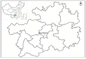 Location and of study region.