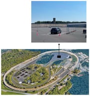 Experimental setup on the TEQMO flat area.