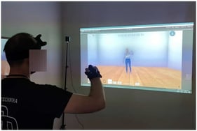 Avatar Scoliosis 3D application: Recording the user’s movements and visualizing them by animating the avatar in the target scene (Unity 3D).