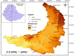 Geographical location of the study area.