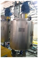 Homogenizing tank, with a capacity of 250 L, belonging to the biodetergent production pilot plant of the Advanced Institute of Technology and Innovation (IATI).