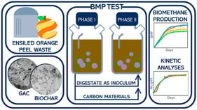 SEM images: (a) GAC; (b) Biochar.