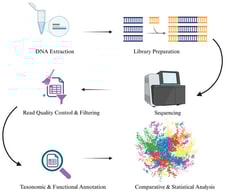Non-targeted metagenomics analysis workflow.