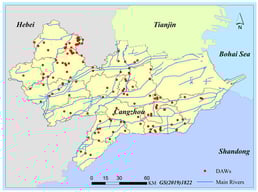 Distribution of sampling points for DAWs.