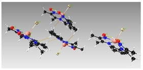 Crystal packing diagram of the [CuLBr] complex.