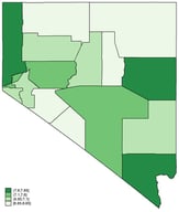 Sales Tax Rates in Nevada Counties (2014). Source: Nevada Department of Taxation, Division of Local Government Services, 2014.