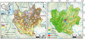 The location, elevation and land cover in CYUA.