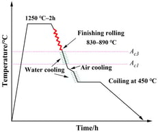 Schematic illustration of the processing route.