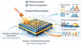 Conceptual framework of flatland MSs for optical gas sensing.