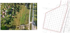 View of the plot under consideration for the installation of a ground-source heat pump [7].