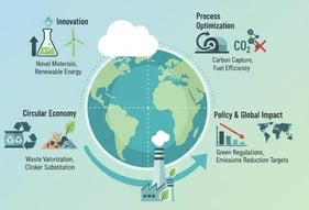 CO2 emission reduction strategies in cement production.