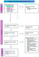 PRISMA flow diagram for identification of studies via databases and registers.