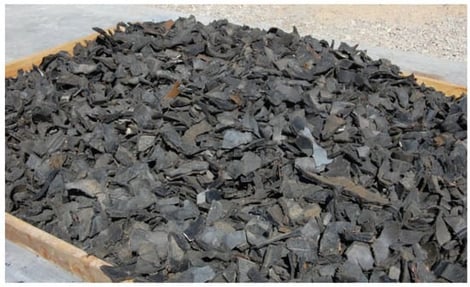 Tire-Derived Aggregate (TDA) used in the shake table test.