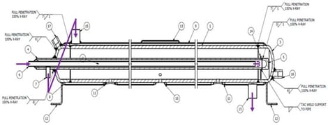 Schematic diagram of a hydride-based hydrogen compressor.