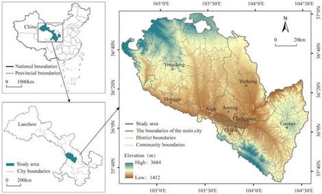 Location of the study area.