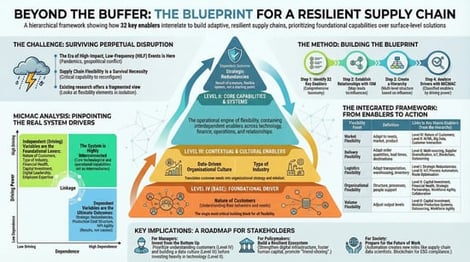 Hierarchical ISM digraph of Supply Chain Flexibility enablers.
