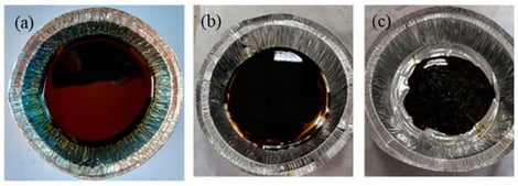 Appearance of different types of regenerants ((a): R1, (b): R2, (c): R3).