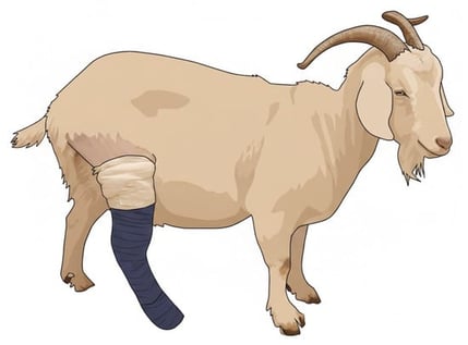 Illustration of the external coaptation that was applied to the right, operated hindlimbs using a Robert Jones splint bandage.