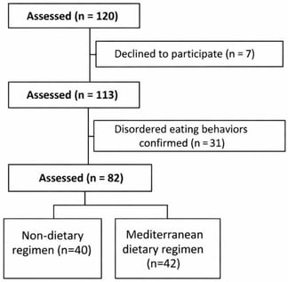Flow diagram describing recruitment of participants to the study.