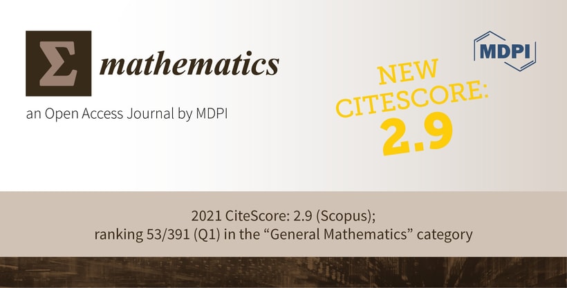 Mathematics Receives Updated CiteScore of 2.9