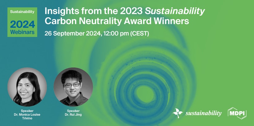 Sustainability Webinar | Insights from the 2023 Sustainability Carbon Neutrality Award Winners, 26 September 2024