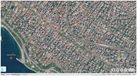 Kazım Özalp Sokak and the nearby vicinity of Villa Ögel (Google Earth image, access on 15 March 2025).
