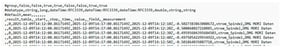 Raw data coming from the CNC (lines prefixed with '#' represent InfluxDB CSV metadata headers).