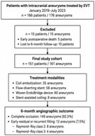 Flowchart of patient and aneurysm selection.