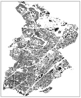 Aerial photograph of Suita City created using the QGIS software.